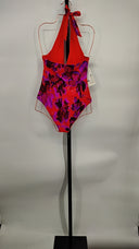 COS Women's Reversible Printed Plunge Swimsuit Orange / Floral Print 6