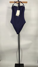 COS Women's Halterneck Bandeau Swimsuit Navy Outerwear 10