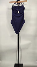 COS Women's Halterneck Bandeau Swimsuit Navy Outerwear 10