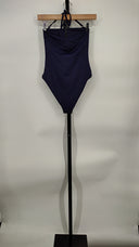 COS Women's Halterneck Bandeau Swimsuit Navy Outerwear 6