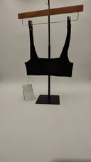 COS Women's Square-Neck Ribbed Bikini Top Black Outerwear 6
