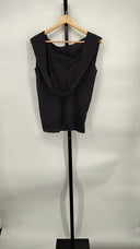 COS Women's The Silk Scarf Top Black Sleeved 4