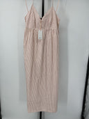 Quince Women's Brown Basic Sleeved Dress M