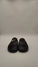 COS Men's Double-Strap Rubber Slides Black Shoes 8.5