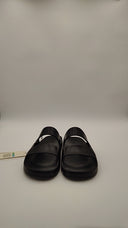 COS Men's Double-Strap Rubber Slides Black Shoes 10.5