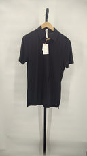 Quince Men's Luxe Touch Premium Polo Black Sleeved Top S