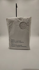 COS Men's 3-Pack Regular Cotton T-Shirts White Sleeved Top S