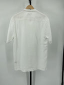 Quince Men's 100% European Linen SS Camp Shirt White Sleeved Top L