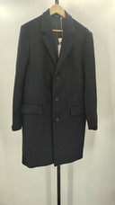 COS Women's Regular-Fit Wool-Blend Coat Navy Outerwear 36R