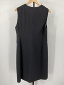Quince Womens Italian Wool Sleeveless Dress Black Basic Sleeved 14