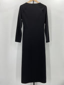 COS Women's Halter Neck Maxi Dress Black Basic Sleeved M