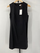 Quince Womens Italian Wool Sleeveless Dress Black Basic Sleeved 6