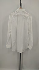 Quince Men's Organic Cotton Stretch Poplin Dress Shirt White Sleeved Top XXL