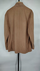 Quince Men's 100% Mongolian Cashmere Stand Collar Blazer Camel Outerwear XL