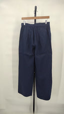 Quince Women's 100% European Linen Pleated Trouser Deep Navy Pants 8