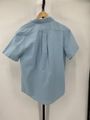 Quince Men's 100% Organic Cotton Short Sleeve Oxford Shirts Light Blue Shorts M