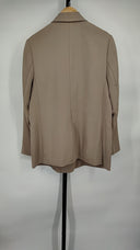 Quince Women's Stretch Crepe Double-Breasted Blazer Morel Outerwear L