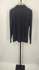 Quince Mens Propique Performance Polo Black Sleeved Top L