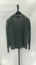 Quince Womens Mongolian Cashmere Polo Sweater Moss Sleeved Top L