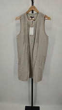 Quince Women's 100% European Linen Sleeveless Swing Dress Flax Basic Sleeved M