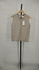 Quince Women's 100% European Linen Tank Flax Sleeveless Top S