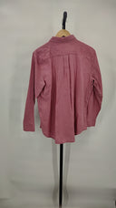 Quince Women's 100% European Linen Long Sleeve Shirt Mauve Mist Sleeved Top L