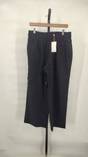Quince Womens 100% European Linen Wide Leg Pants - 26" Black L