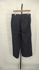 Quince Womens 100% European Linen Wide Leg Pants - 26" Black L