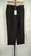 Quince Womens 100% European Linen Pants - 25" Black M