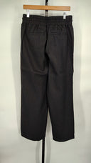 Quince Womens 100% European Linen Wide Leg Pants - 30" Black M