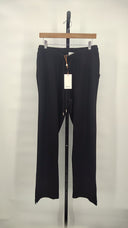 Quince Womens Mongolian Cashmere Straight Leg Pants Black Sleeved Top L