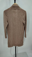 Quince Women's Mongolian Cashmere Duster Cardigan Sweater Oatmeal Sleeved Top XS