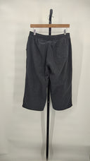 Quince Women's 100% Organic Cotton Poplin Pull-On Pants Grey L