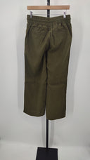 Quince Womens 100% European Linen Wide Leg Pants - 28" Martini Olive M