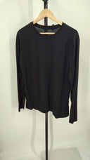 Quince Mens 100% Merino Wool All-Season Long Sleeve Base Layer Tee Black L