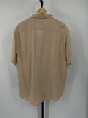 Quince Men's 100% European Linen Short Sleeve Shirt Driftwood Sleeved Top XL