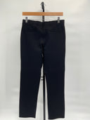 Quince Womens Ultra-Stretch Ponte Straight Leg Pants - 30" Black M