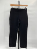 Quince Womens Ultra-Stretch Ponte Pintuck Ankle Pants - 27" Black M