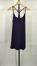 Quince Womens Ultra-Form Active Dress Deep Navy Sleeved Jumpsuit M