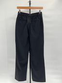 Quince Womens Italian Wool Straight Leg Pants Black 0