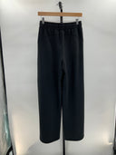 Quince Womens Supersoft Fleece Wide Leg Pants Black S