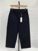 Quince Womens Bella Stretch Patch Pocket Wide Leg Jeans - 26" Black 30