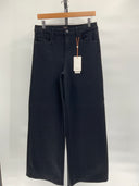 Quince Womens Bella Stretch Wide Leg Jeans - 32" Black 30