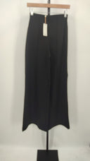 Quince Womens Ultra-Stretch Ponte Super Wide Leg Pants - 32" Black S