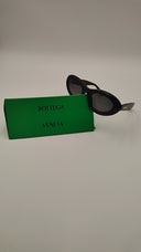 Bottega Veneta Women New Entry Oval Sunglasses Black OS