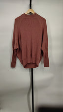 Allsaints Women Ridley Cowl Neck Wool & Cashmere Crop Sweater Pink L
