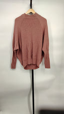 Allsaints Women Ridley Cowl Neck Wool & Cashmere Crop Sweater Pink L