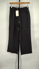 Quince Womens 100% European Linen Wide Leg Pants - 26" Black XS