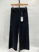 Quince Womens Bella Stretch Wide Leg Jeans - 30" Black 25
