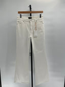 Quince Womens Luna Stretch Flare Jeans - 30" Cloud White 29
